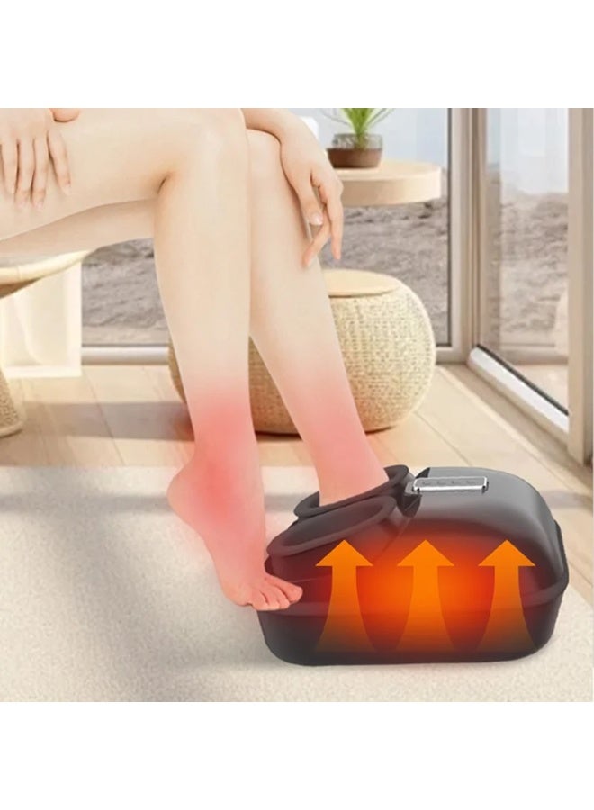 جهاز تدليك القدم الكهربائي شياتسو ST-6011 مزود بخاصية التسخين والضغط الهوائي، وبكرات تدليك عميقة، وإمكانية تعديل شدة التدليك، وخاصية الإيقاف التلقائي، وأغطية قدم قابلة للغسل لتخفيف الألم وتحسين الدورة الدموية. - Image 3